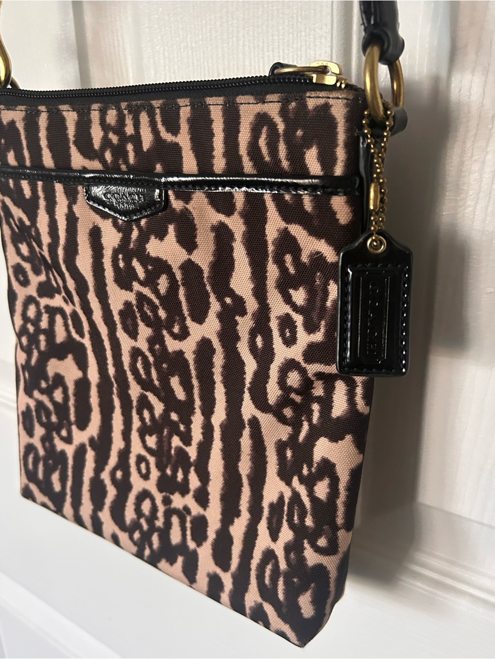 Coach Crossbody Bag in Black and Tan
